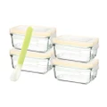 Glasslock Baby Food Rectangular Container Set 5pce