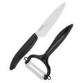 Kyocera Ceramic Utility Knife & Peeler Black Set 2pce
