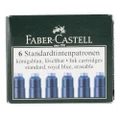 Faber-Castell Blue Ink Cartridge Set 6pce