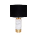 Cafe Lighting Paola Marble Table Lamp White & Black