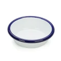 Falcon Enamel Round Desert Dish White & Blue 10cm