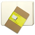 Moleskine Cahier Plain Pocket Notebook Kraft Set 3pce