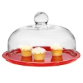 Chasseur La Cuisson Cake Platter With Lid Red