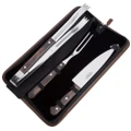 Tramontina Churrasco BBQ Carving Set w/ Leather Pouch 4pce