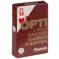 Piatnik Opti Index Bridge Playing Cards Red