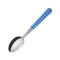 Sabre Gingham Tea Spoon Lapis Blue