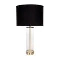 Cafe Lighting East Side Table Lamp Brass with Black Shade