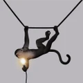 Seletti Monkey Swing Hanging Lamp Black