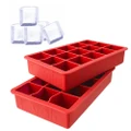 Tovolo Perfect Cube Ice Tray Red Set 2pce