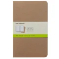 Moleskine Cahier Plain Notebook Large Kraft Set 3pce