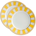 Noritake Carnivale Cake Plate Yellow 21cm Set 2pce