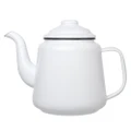 Falcon Enamel Teapot White & Black 950ml