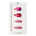 Sereni & Shentel Candy Crush Assorted Clips Box Red & Pink