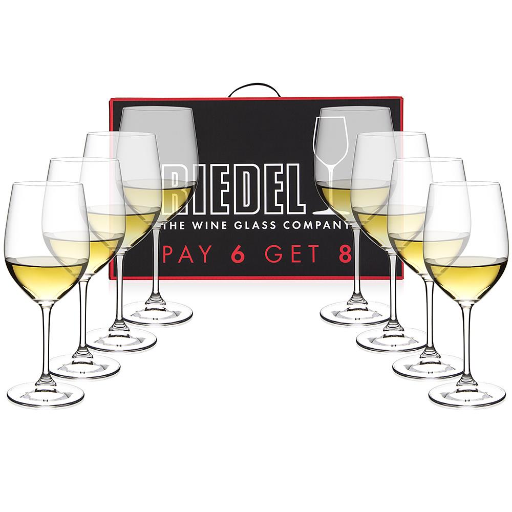Riedel Vinum Chablis Chardonnay Pay for 6 Get 8 Pack