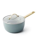 Greepan Padova Saucepan w/Lid Smokey Sky Blue 18cm/2L