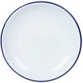 Falcon Enamel Coupe Plate White & Blue 21cm