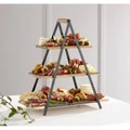 Ladelle Serve & Share Acacia Wood Serving Tower