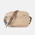 Hedgren Maia Crossbody Bag w/2 Compartments & RFID Safari Beige 1.425L