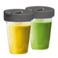 Magimix Blend Juice Cups With Lids 400ml Set 2pce