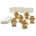 L'objet Golden Pagoda Place Card Holder Set 6pce + 25 Place Cards