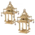 L'Objet Pagoda Golden Napkin Jewels Set 2pce