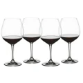 Nachtmann Vivino Burgundy Glass Set of 4pce