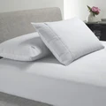 Bianca Heston 300TC Fitted Sheet Combo White Double 3pce