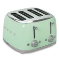 Smeg 50's Retro 4 Slot Toaster TSF03 Pastel Green