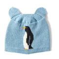 Jiggle & Giggle Aurora Knit Penguin Beanie Blue