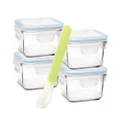 Glasslock Baby Food Square Container Set 5pce