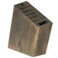 Shun Kanso 8 Slot Wooden Angled Knife Block