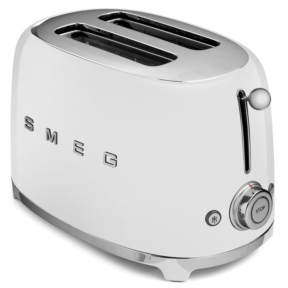 Smeg 50's Retro 2 Slice Toaster TSF01 White