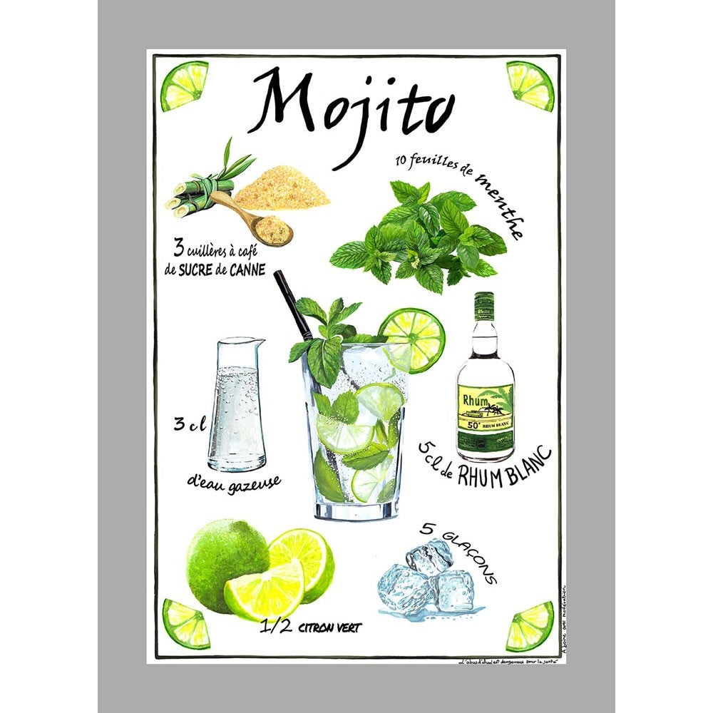 L'Ensoleillade Tea Towel Mojito