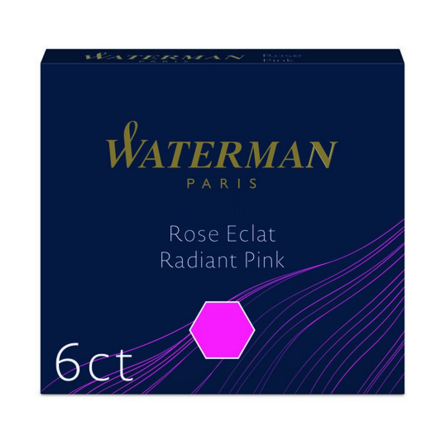 Waterman Fountain Pen Mini Cartridge Set Radiant Pink 6pce