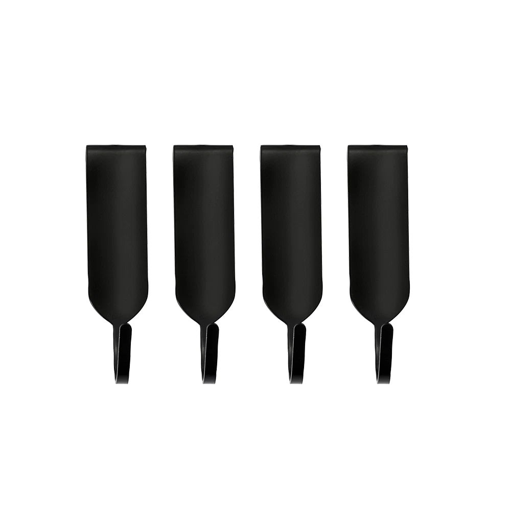 Furi Wall Rack Hooks 4pk Black