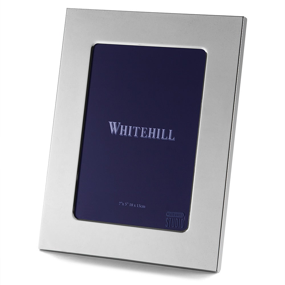 Whitehill Studio Photo Frame Silver Plated Plain 13x18cm