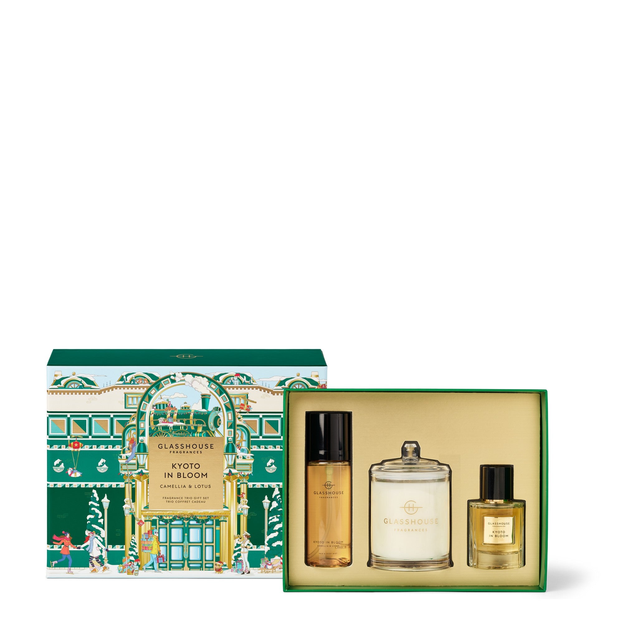 Glasshouse Ltd Ed. Kyoto In Bloom Fragrance Trio Gift Set 3pce