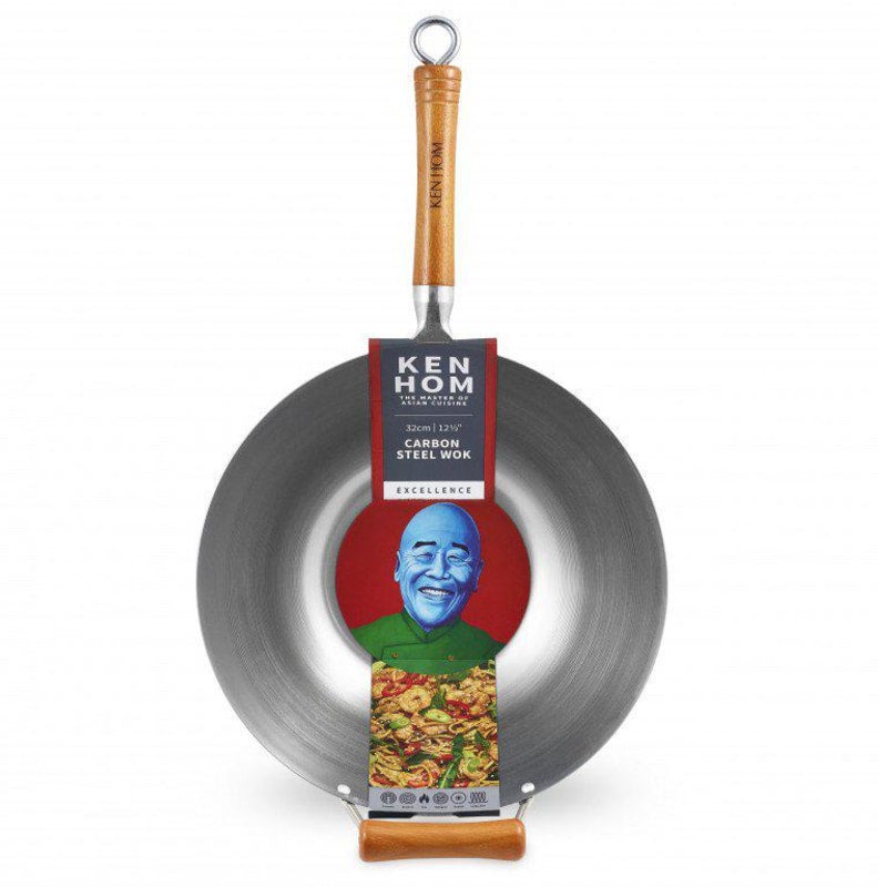 Ken Hom Carbon Steel Wok 32cm