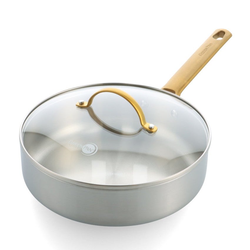Greenpan Padova Reserve Covered Stainless Steel Saute Pan 24cm