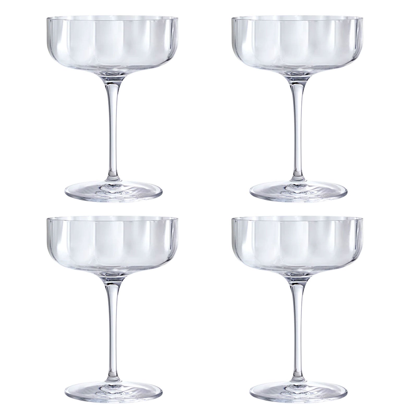 Luigi Bormioli Jazz Coupe Cocktail Glass Set 300ml 4pce