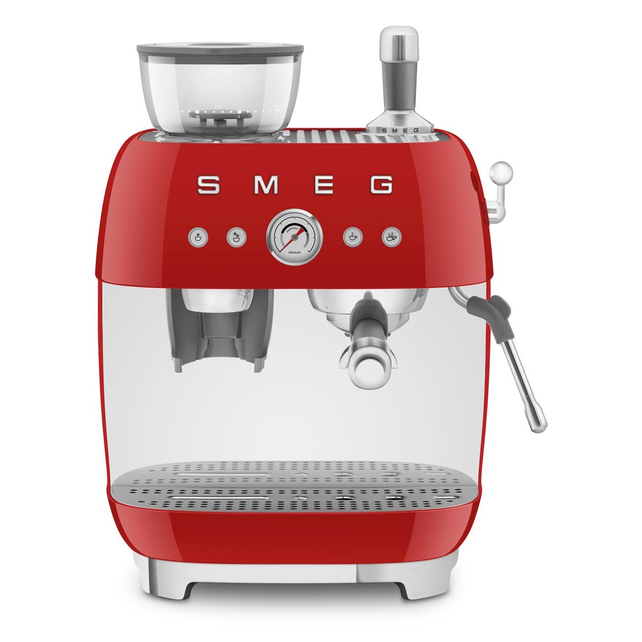 Smeg 50's Style Espresso Machine Red EGF03RDAU