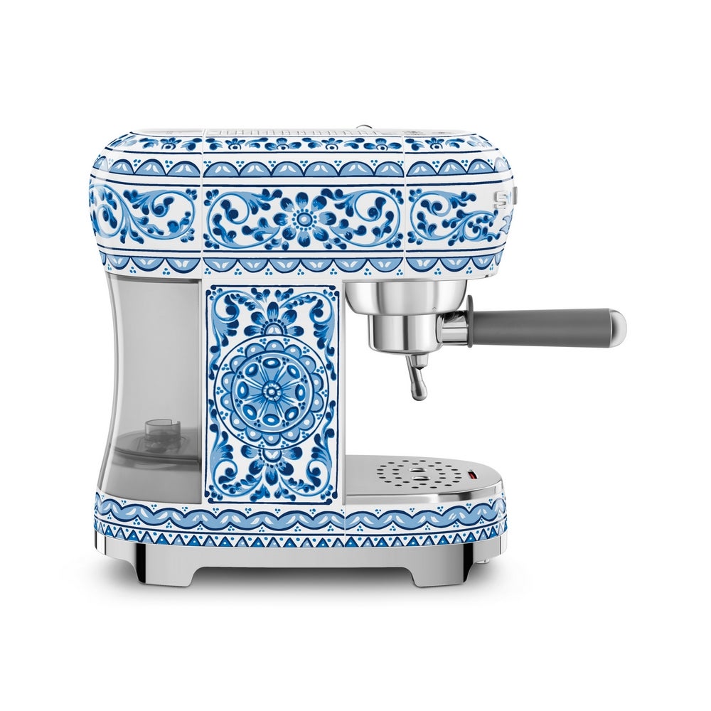 Smeg Dolce & Gabbana Blu Mediterraneo Espresso Machine ECF02DGBAU