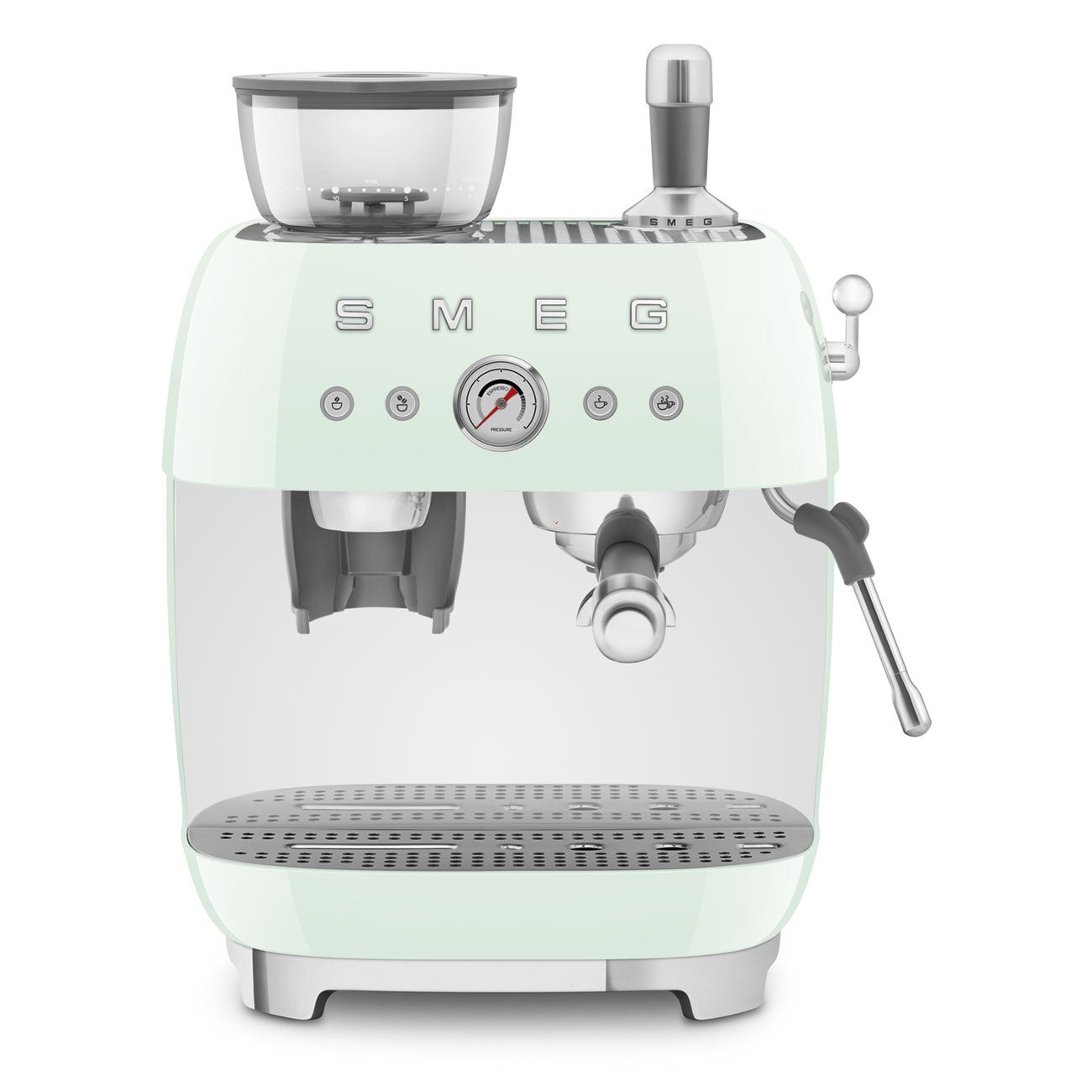 Smeg 50's Style Espresso Machine Pastel Green EGF03PGAU