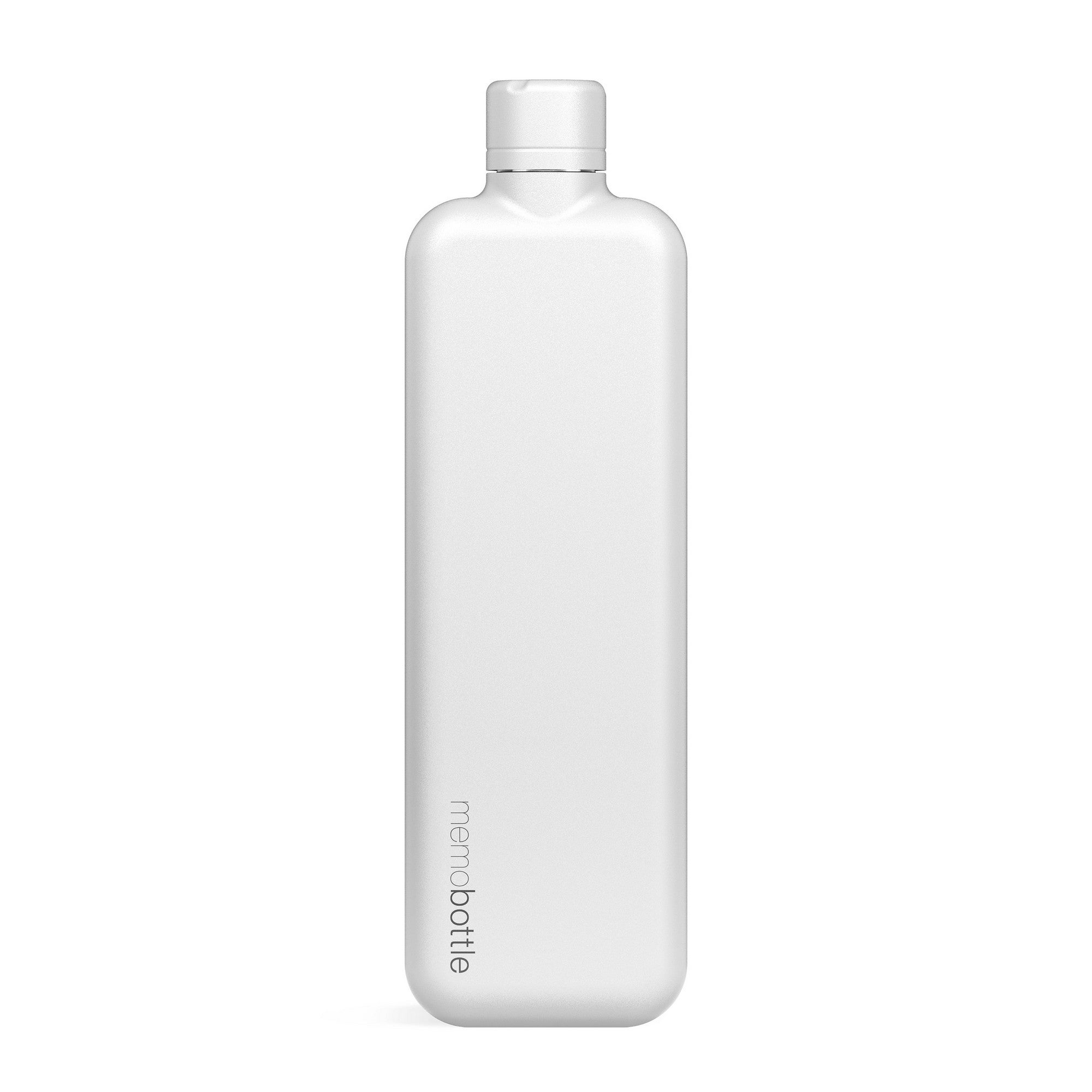 Memobottle Slim Stainless Steel White