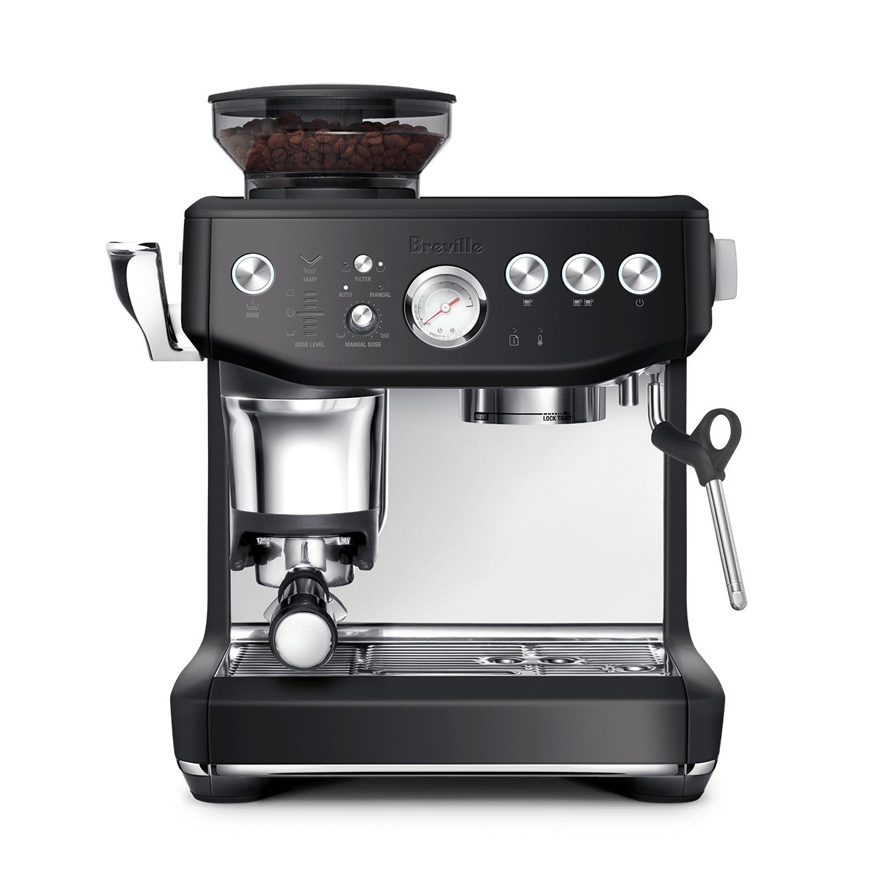 Breville Barista Express Impress Manual Coffee Machine Black Truffle BES876BTR