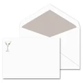 Crane & Co Hand Engraved Martini Correspondence Card Set