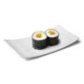 Lifestyle Stripe Sushi Dish Small White 21x12cm