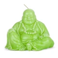 Mario Luca Giusti Ceramic-Look Little Buddha Candle Green