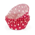 Regency Polka Dot Mini Baking Cups Red & White 40pce