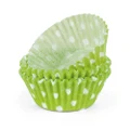 Regency Polka Dot Mini Baking Cups Lime & White 40pce